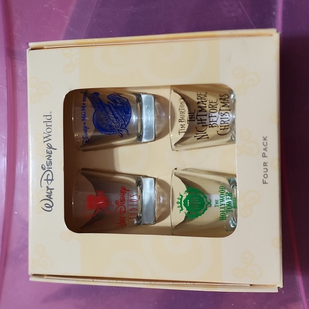 Disney 4 pack shotglasses